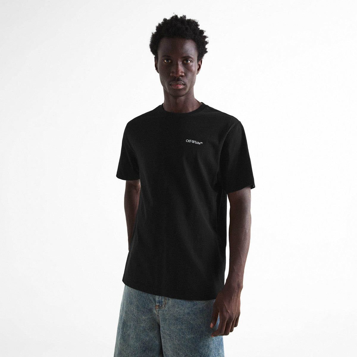 Black - Off White - Off Marble Arrow Tee Sn72 - 3