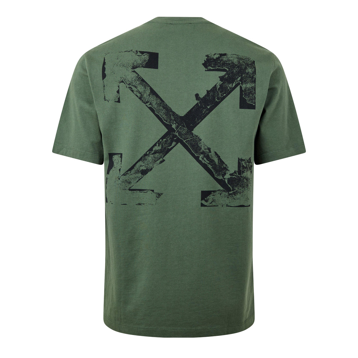 Khaki - Off White - Off Marble Arrow Tee Sn72 - 1