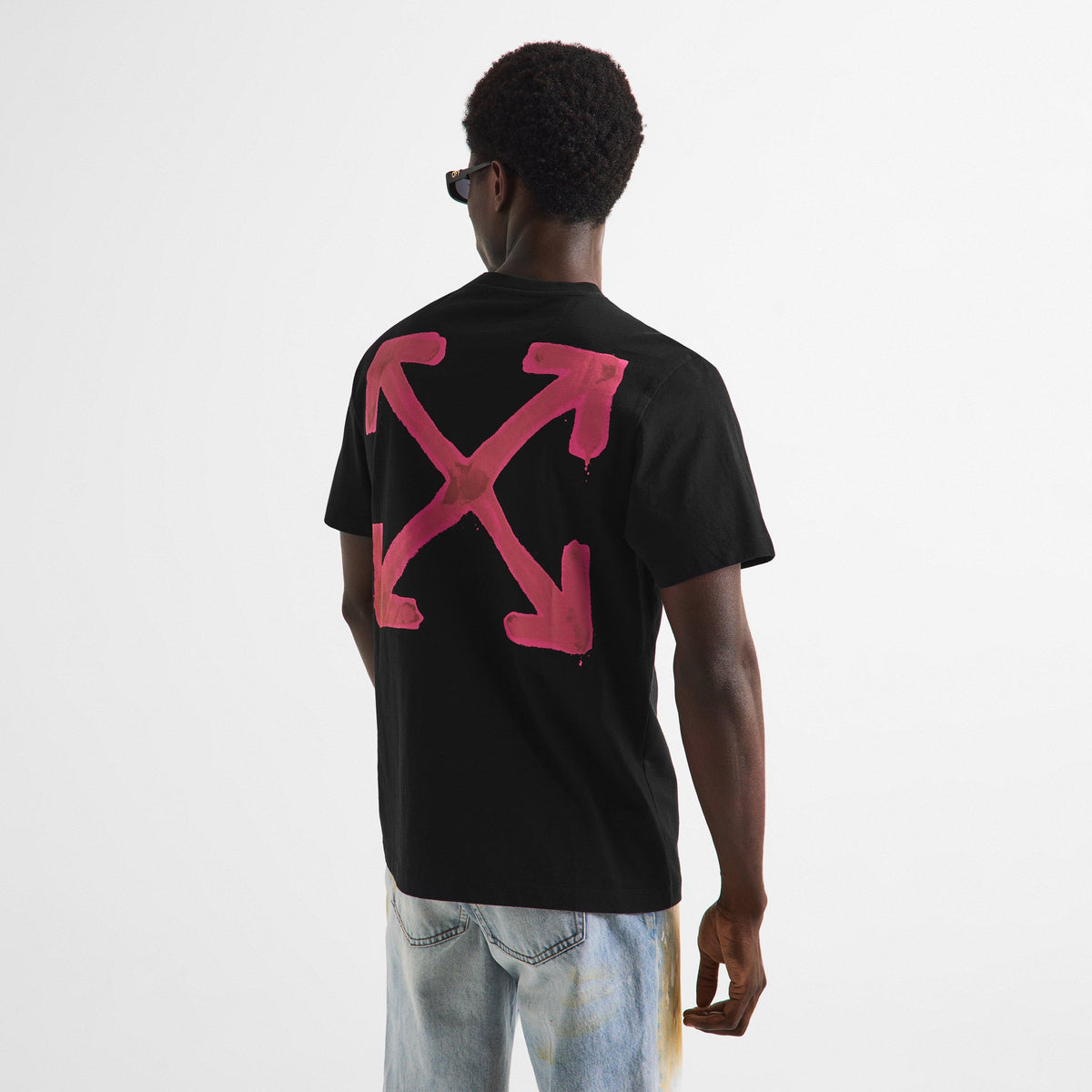 Black - Off White - Off Spray Tee Sn64 - 4