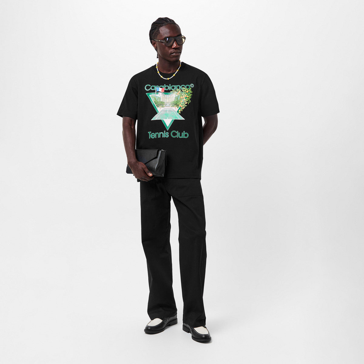 Black - Casablanca - Tennis Club Icon T-Shirt - 6