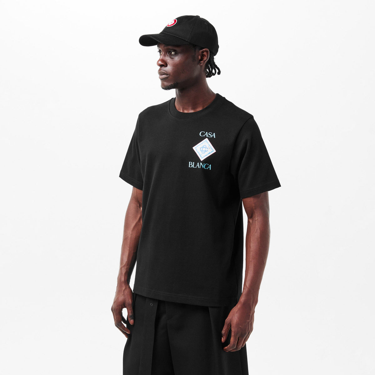 Black - Casablanca - Men's Regular Fit T-Shirt - 3