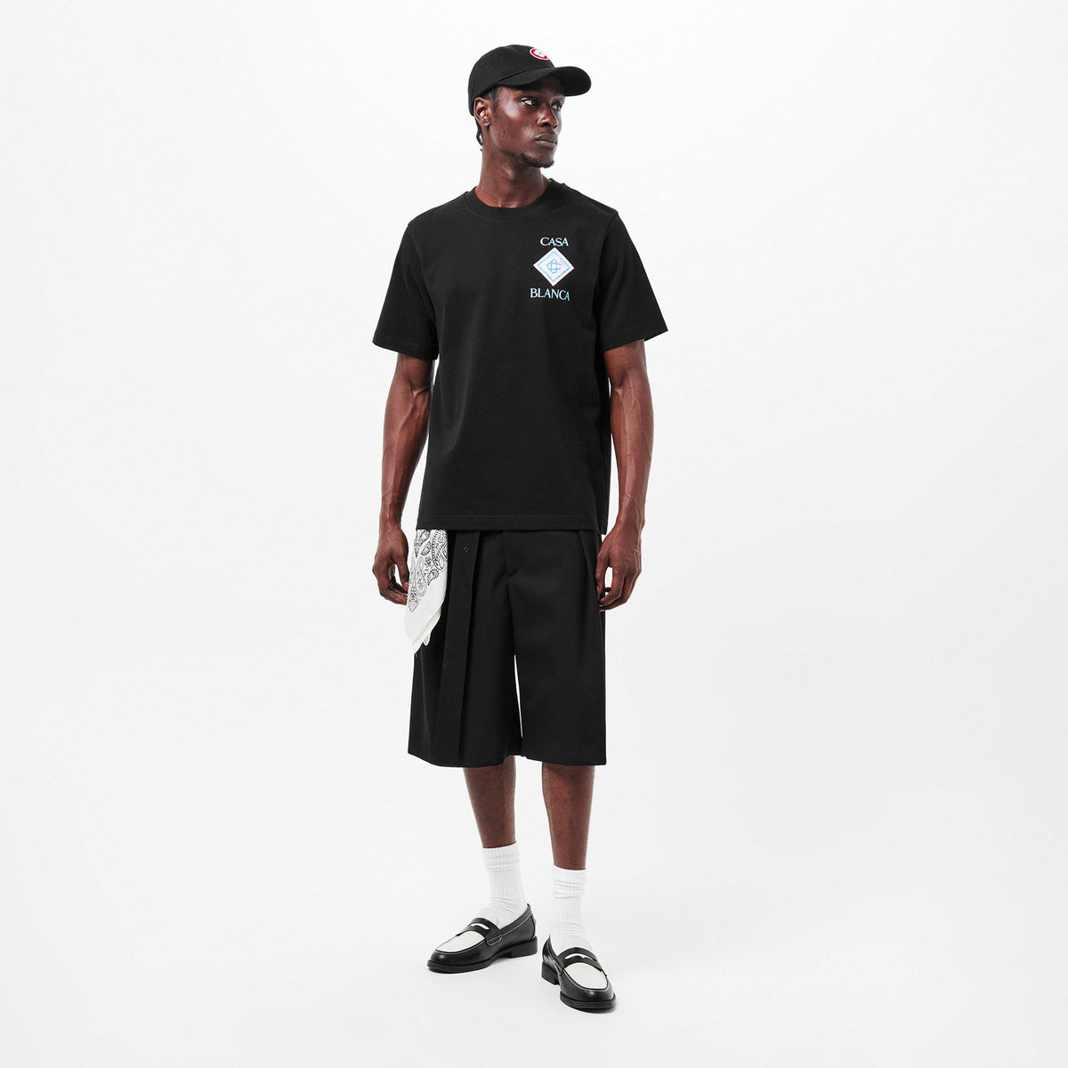 Black - Casablanca - Men's Regular Fit T-Shirt - 6