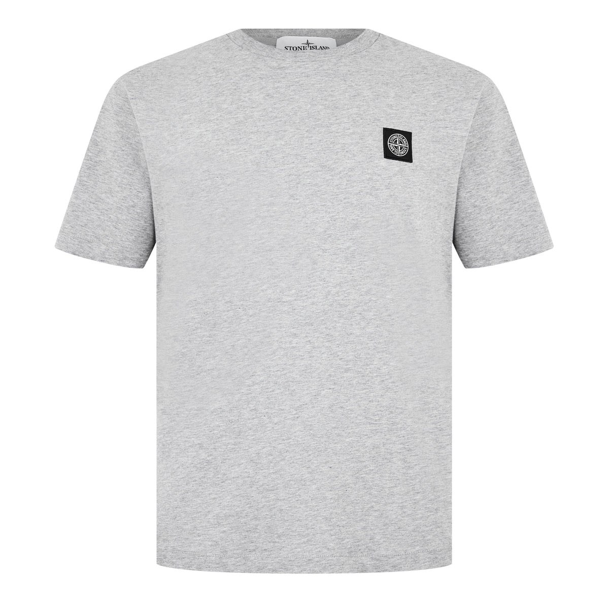 Grey Mrl V0M64 - Stone Island - Men's Cotton Compass Logo Patch T-Shirt - 1