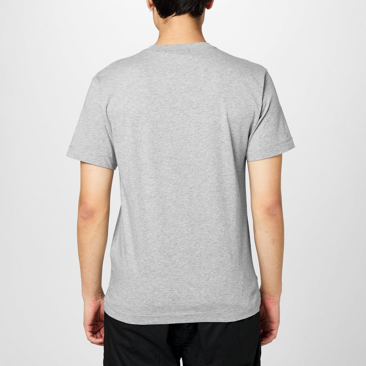Grey Mrl V0M64 - Stone Island - Men's Cotton Compass Logo Patch T-Shirt - 4