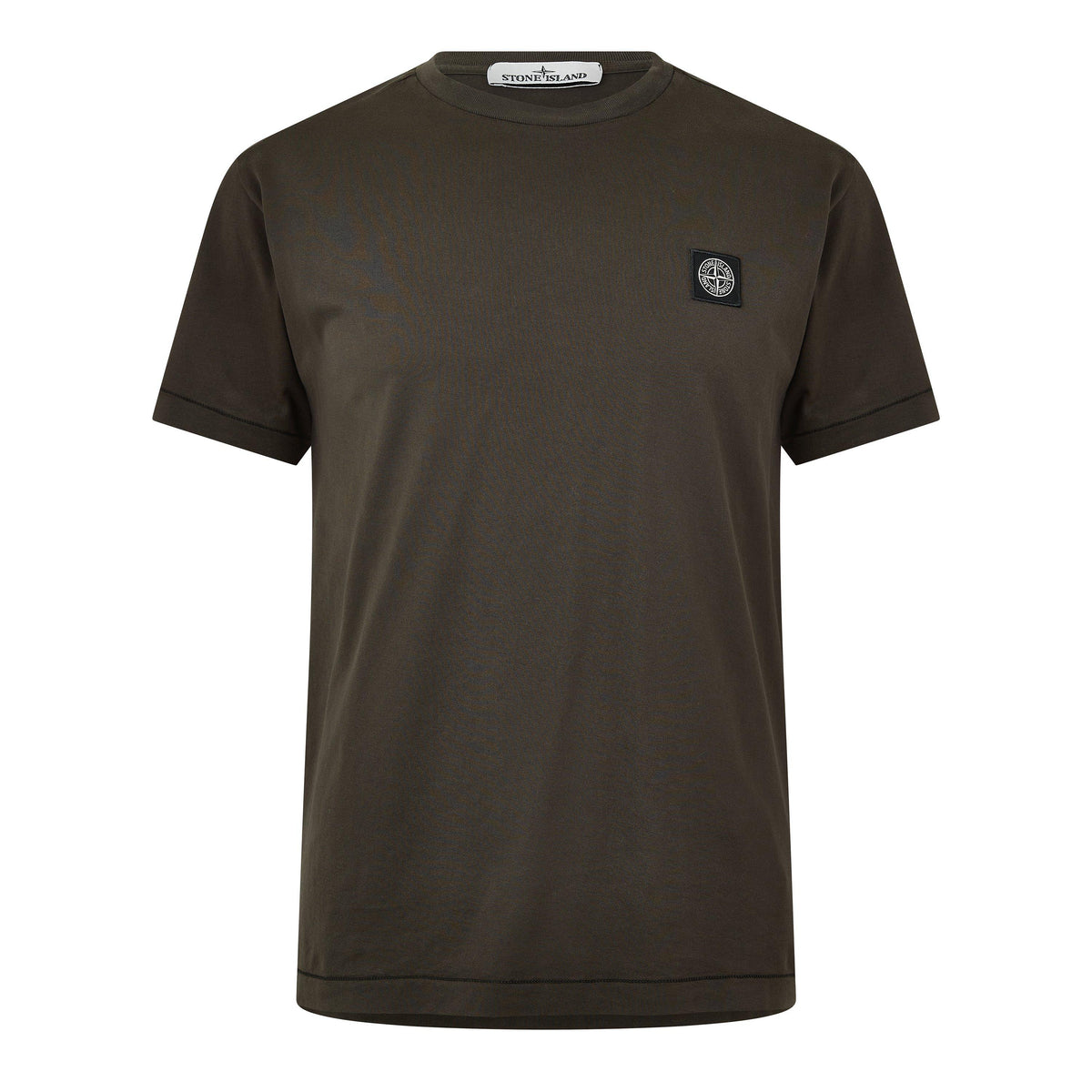 Coal Grey V0078 - Stone Island - Men's Cotton Compass Logo Patch T-Shirt - 1