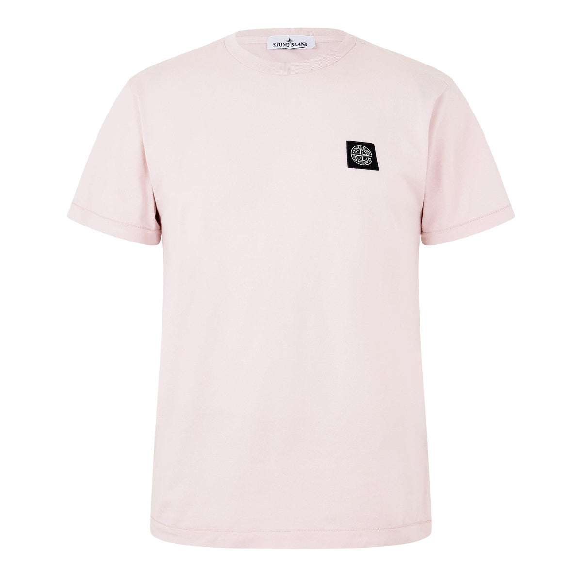 Ant Rose V0082 - Stone Island - Men's Cotton Compass Logo Patch T-Shirt - 1