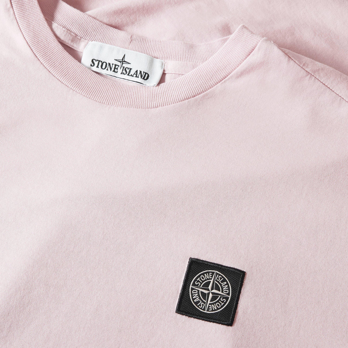 Ant Rose V0082 - Stone Island - Men's Cotton Compass Logo Patch T-Shirt - 3