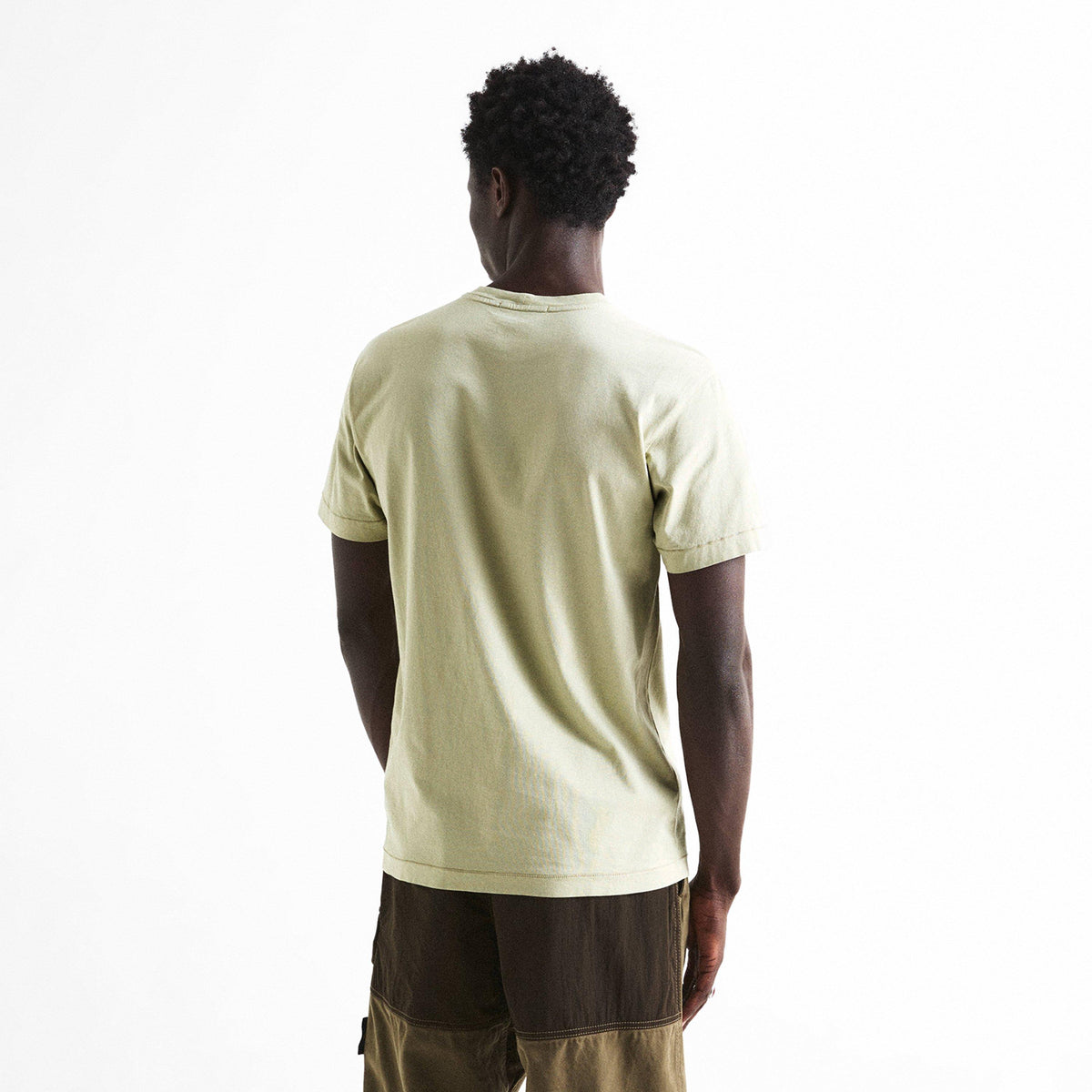 Sand V0095 - Stone Island - Men's Cotton Compass Logo Patch T-Shirt - 4