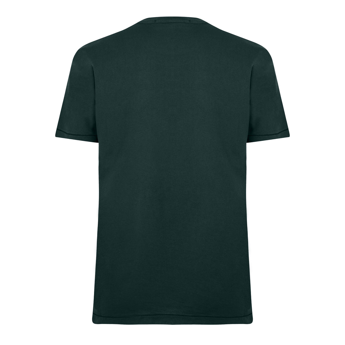Dk Green V005S - Stone Island - Men's Cotton Compass Logo Patch T-Shirt - 2
