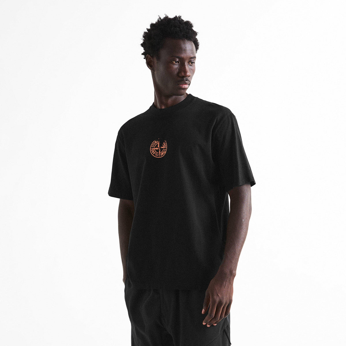 Black V0029 - Stone Island - SI VERTICAL GRAPIC TEE - 3