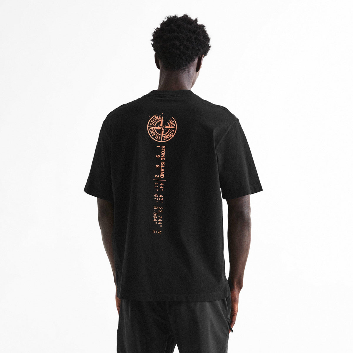 Black V0029 - Stone Island - SI VERTICAL GRAPIC TEE - 4