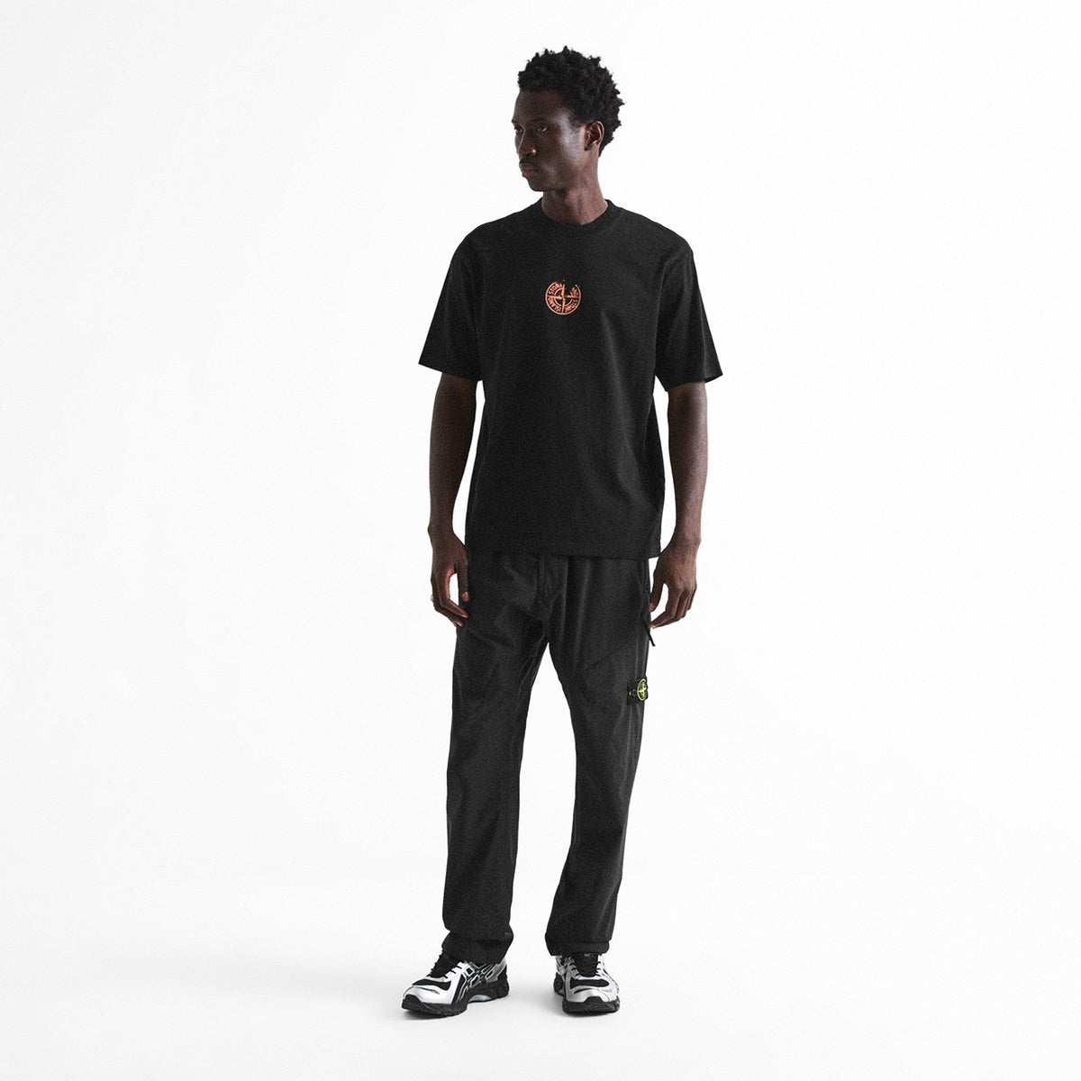 Black V0029 - Stone Island - SI VERTICAL GRAPIC TEE - 6