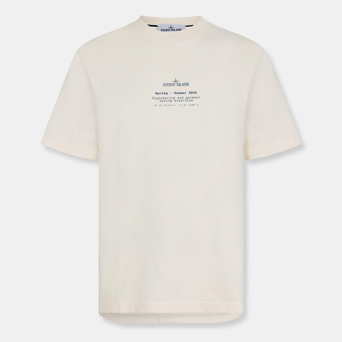 Ivory V0093 - Stone Island - Men's Print T-Shirt - 1