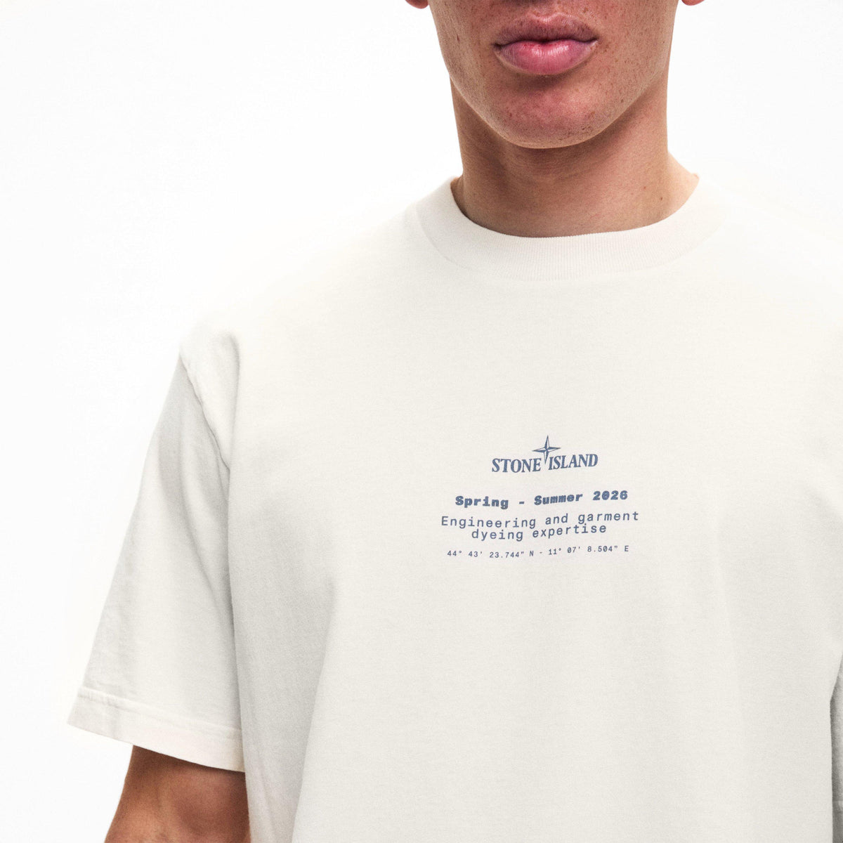 Ivory V0093 - Stone Island - Men's Print T-Shirt - 5