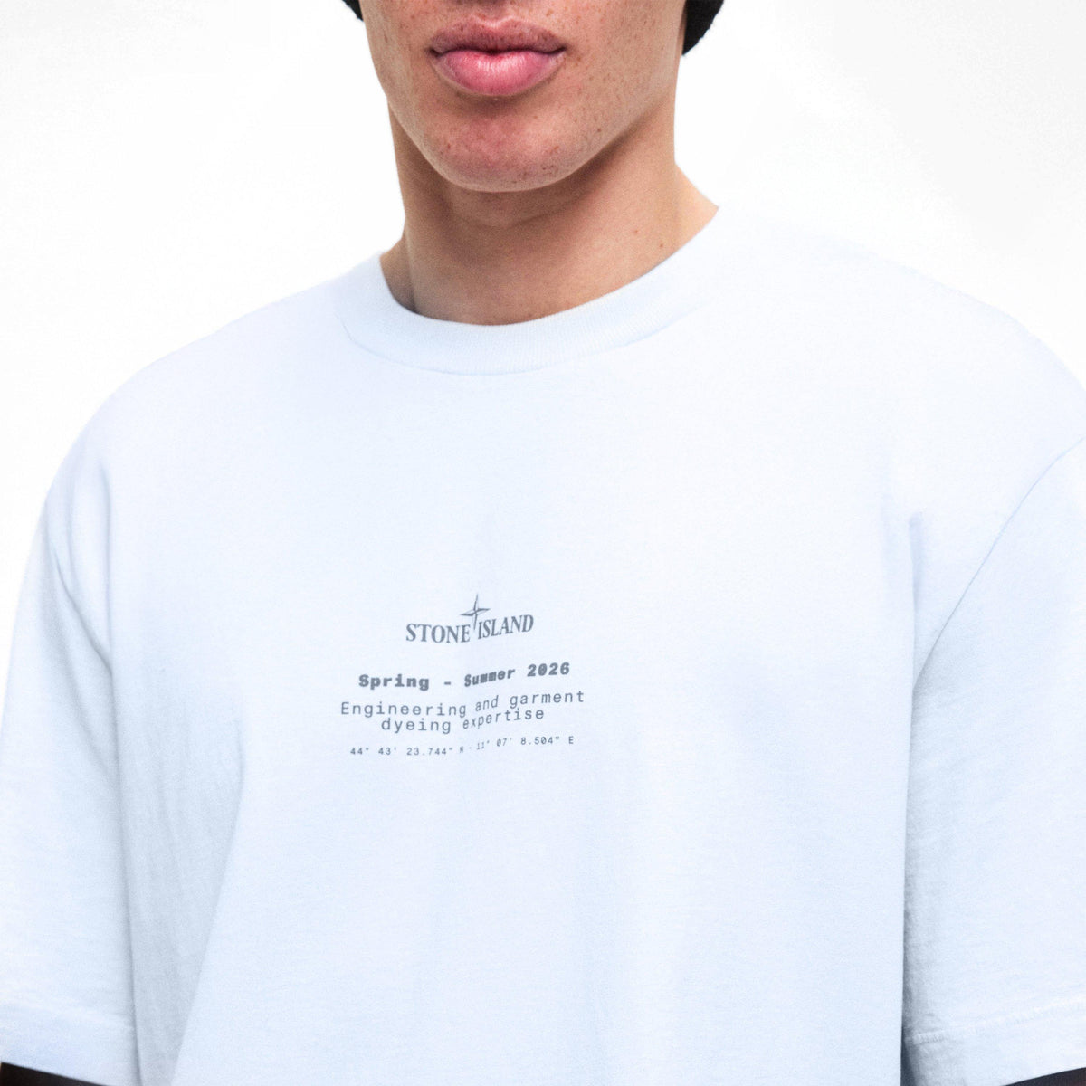 Sky Blue V0041 - Stone Island - Men's Print T-Shirt - 5