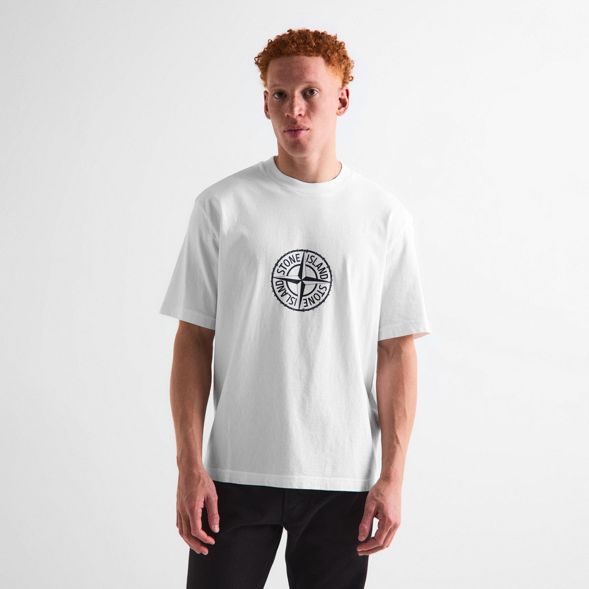 White V001 - Stone Island - Men's T-Shirt - 3