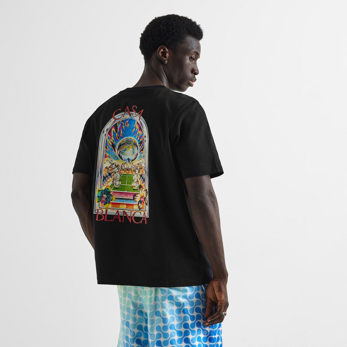 Black - Casablanca - Men's T-Shirt - 4