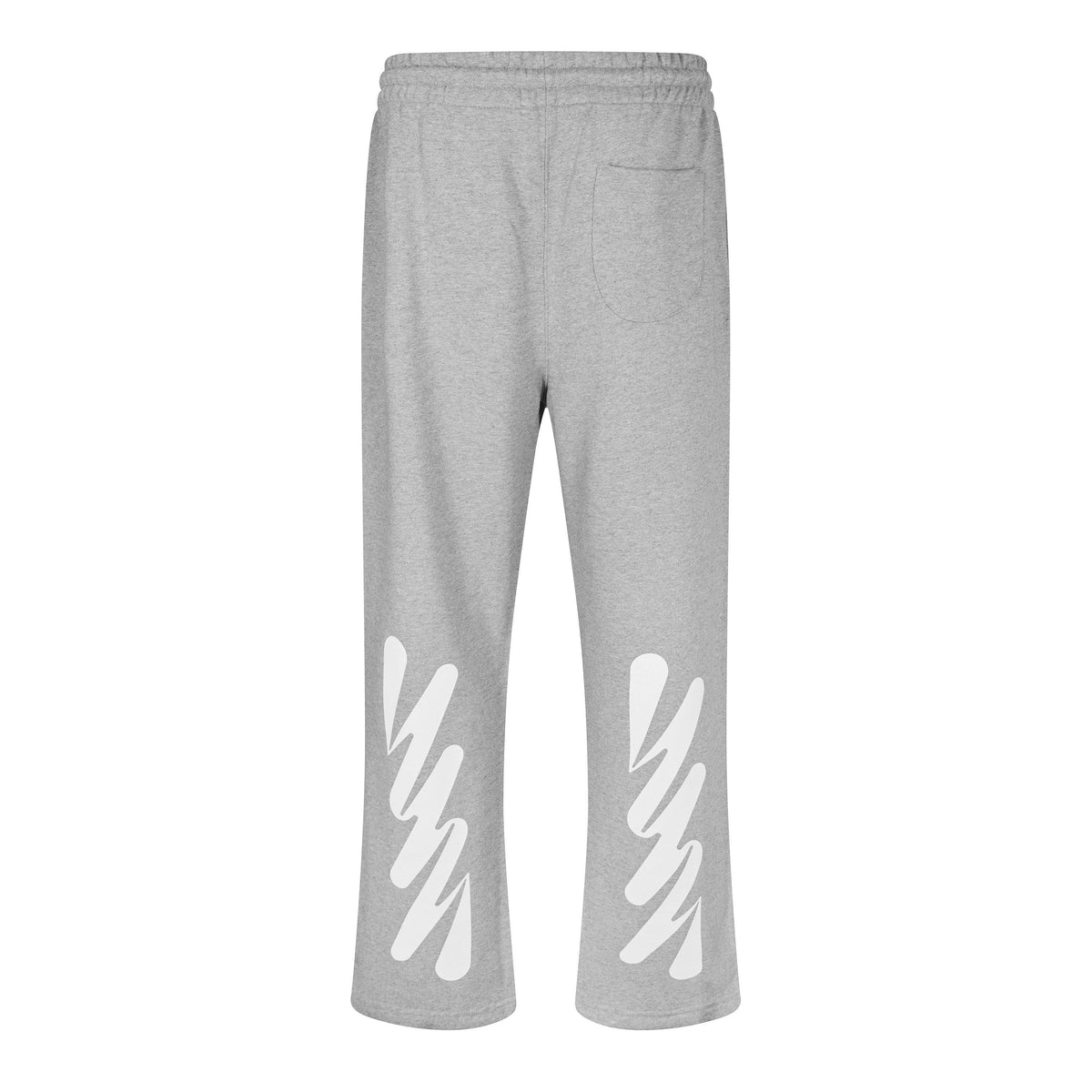 Light Grey - Off White - Men's Slim Fit Jogging Bottoms - 2