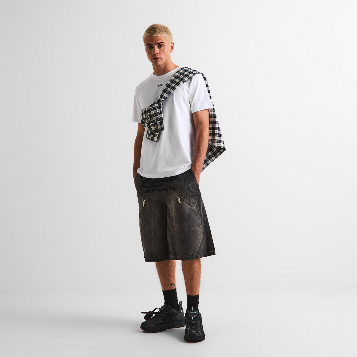 White - Off White - Men's Slim Fit T-Shirt - 6