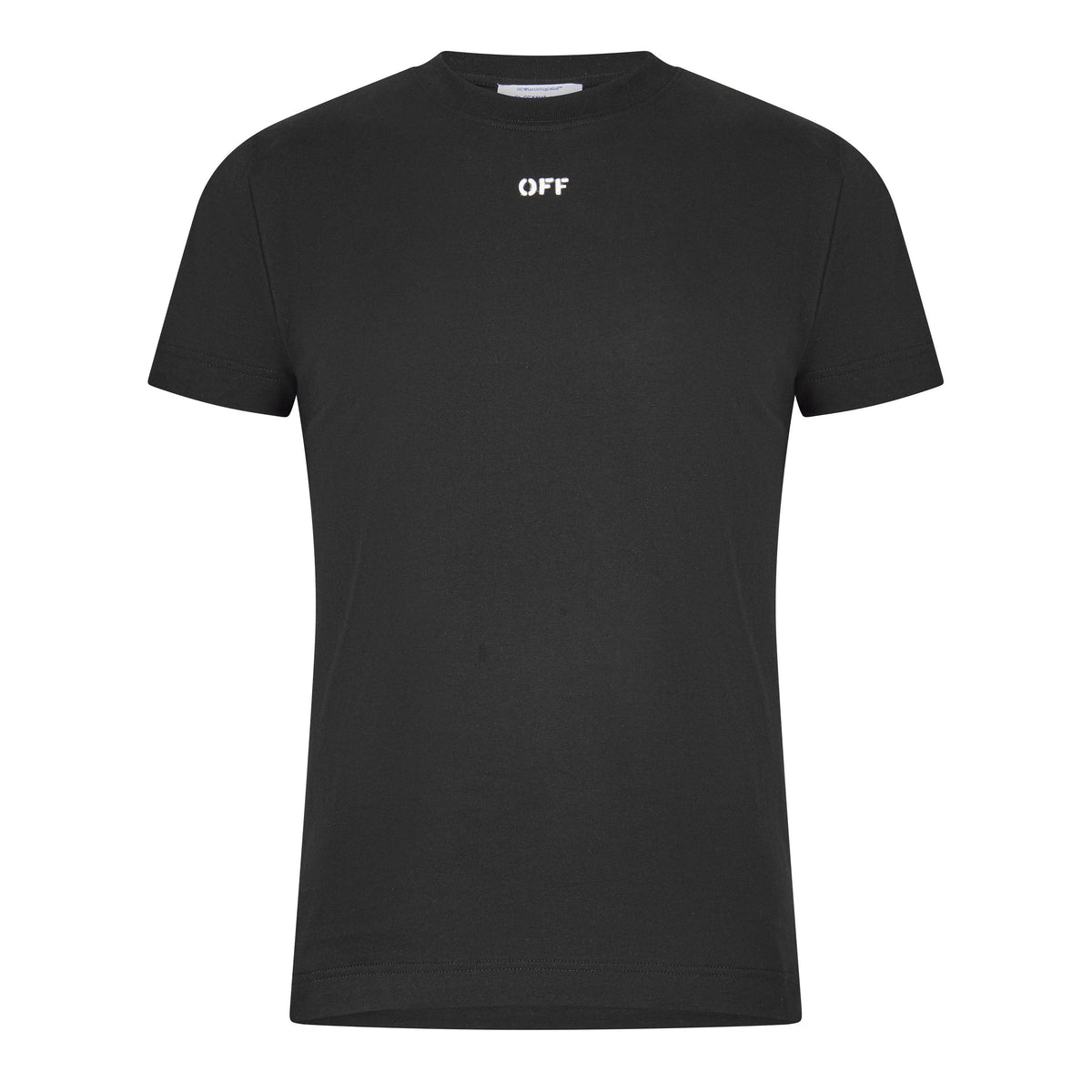 Black - Off White - Men's Slim Fit T-Shirt - 1