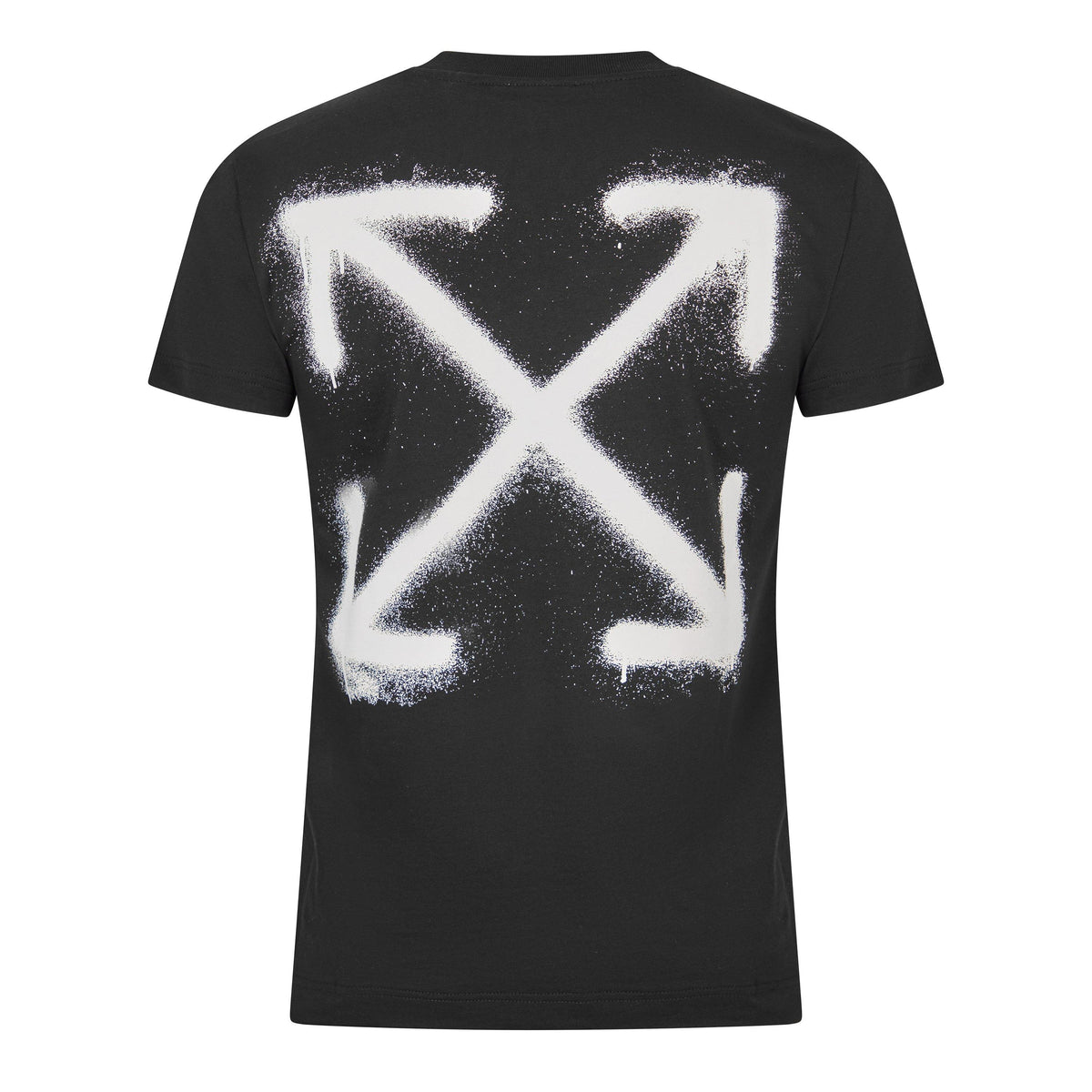 Black - Off White - Men's Slim Fit T-Shirt - 2