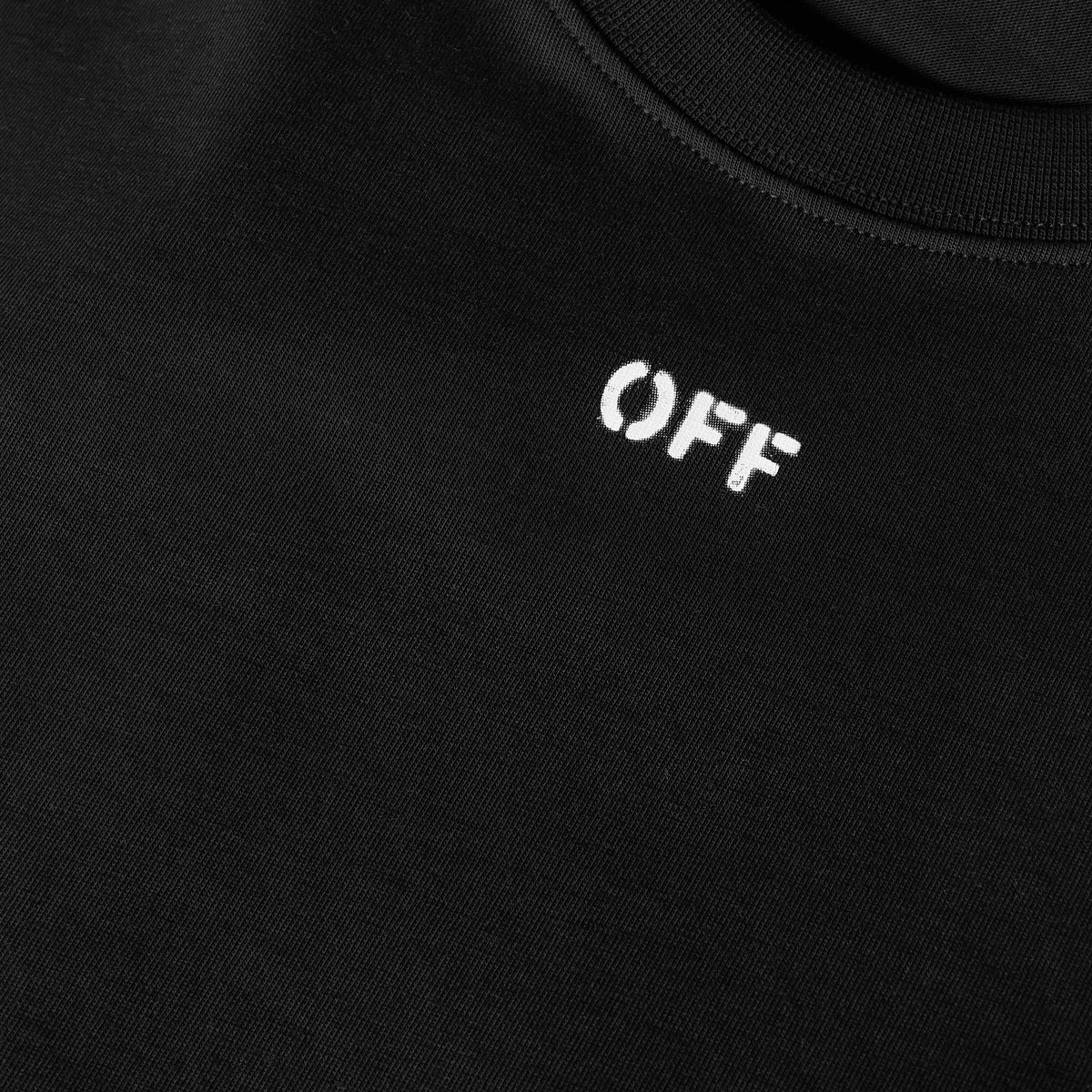 Black - Off White - Men's Slim Fit T-Shirt - 5