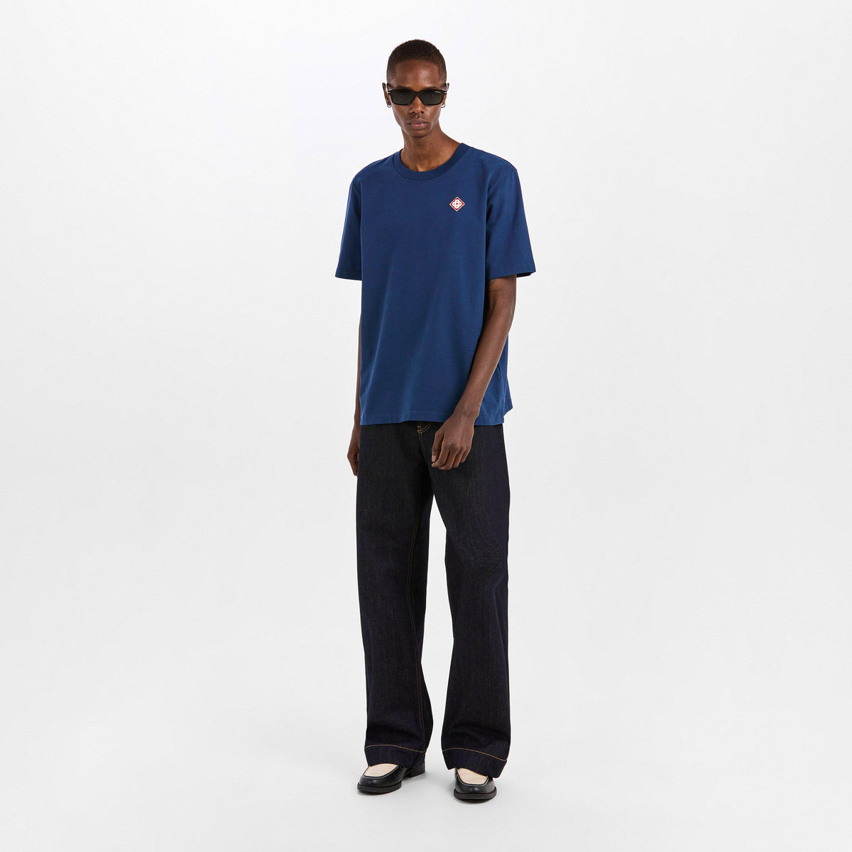 Navy - Casablanca - Men's Classic Logo T-Shirt - 6