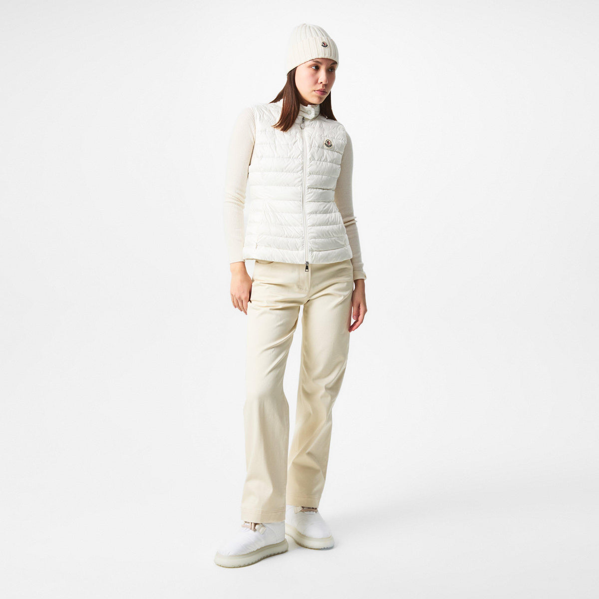 White 034 - Moncler - Women's Igens Down Sleeveless Gilet - 6