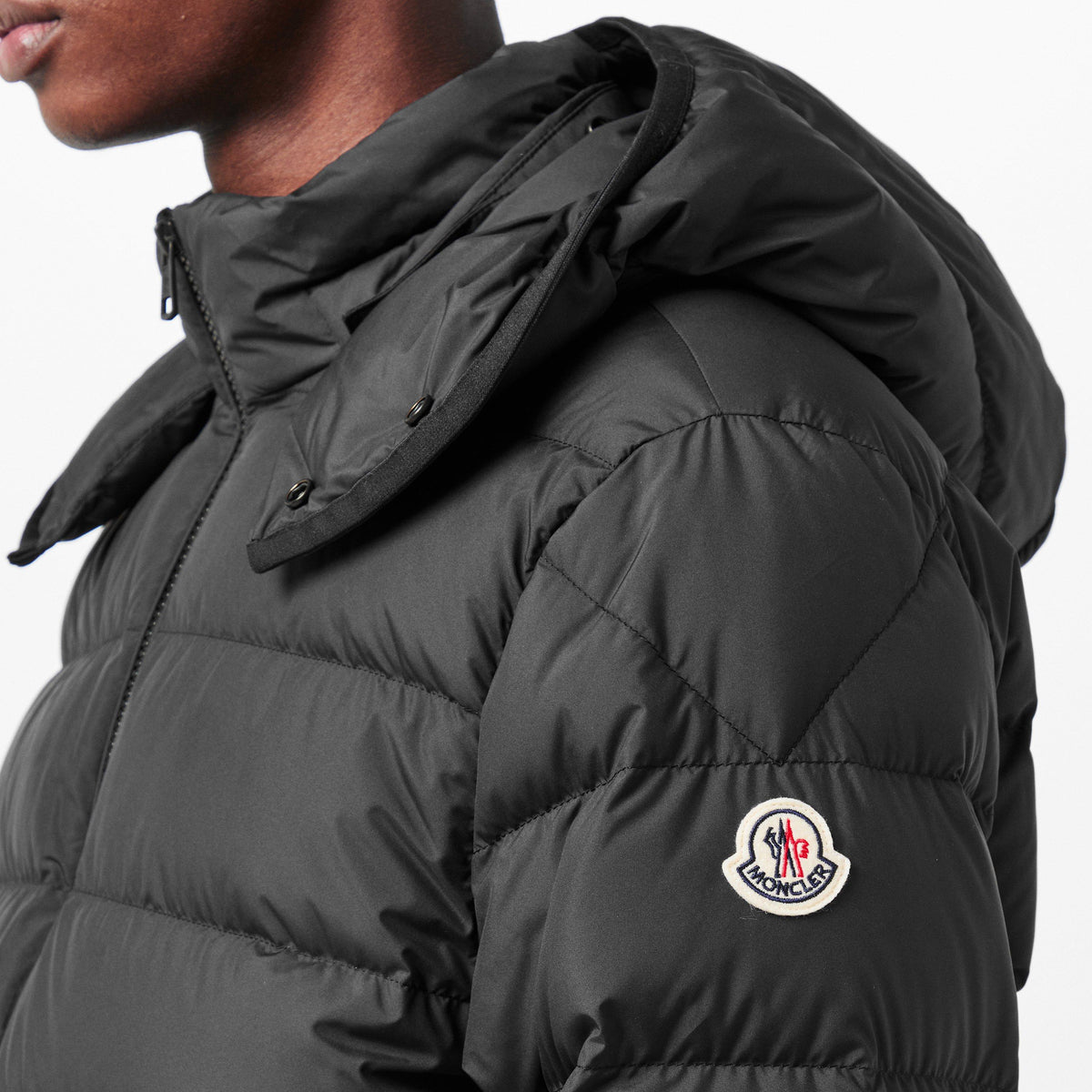 Black 999 - Moncler - Men's Water Resistant Insulated Medium Puffer Jacket - 5
