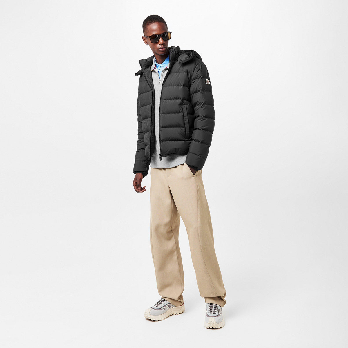 Black 999 - Moncler - Men's Water Resistant Insulated Medium Puffer Jacket - 6