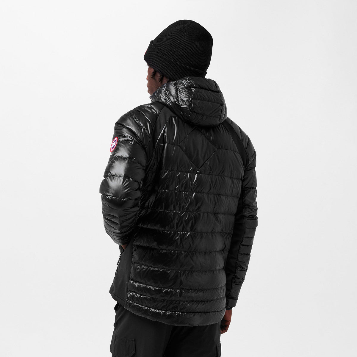 Black 9061 - Canada Goose - Men's Hybridge Lite Long Sleeve Short Puffer Jacket - 4