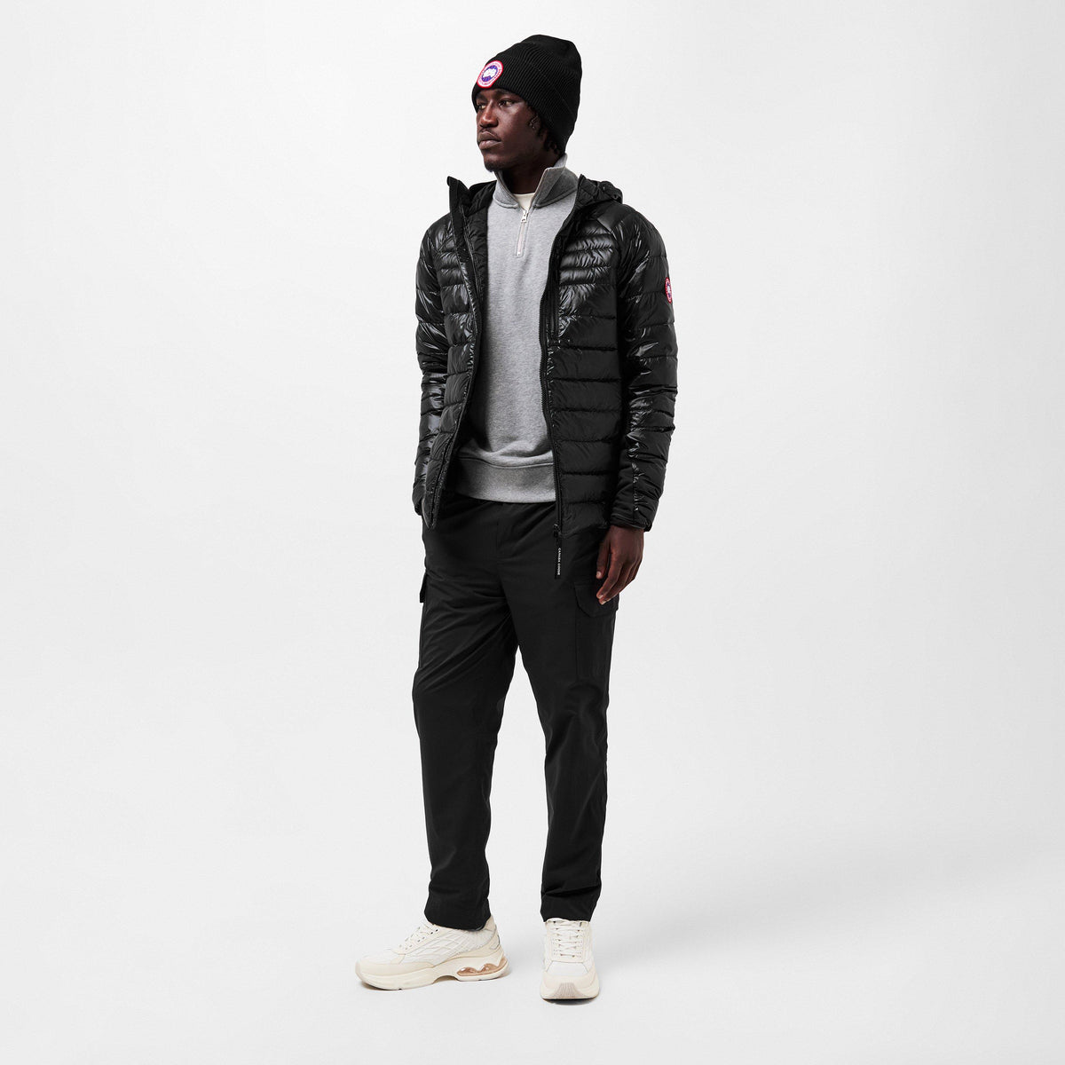 Black 9061 - Canada Goose - Men's Hybridge Lite Long Sleeve Short Puffer Jacket - 6