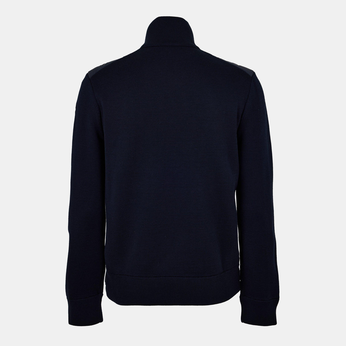 Navy 777 - Moncler - Men's  Wool Long Sleeve Full Zip Hybrid Jacket - 2