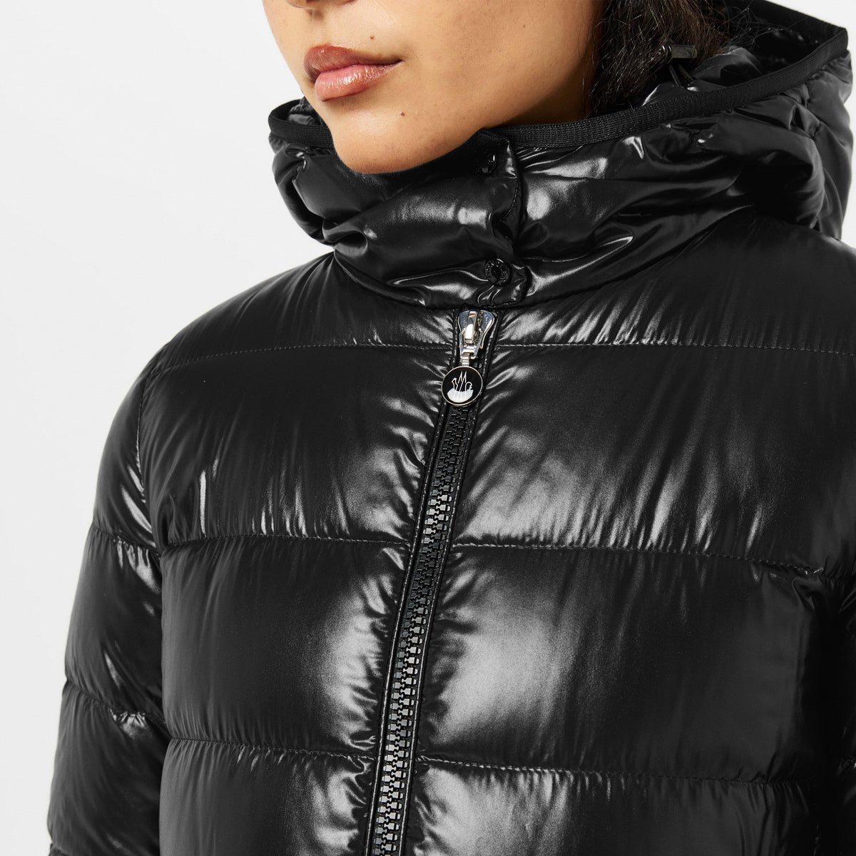Black 999 - Moncler - Women's Courcelles Down Hooded Short Puffer Jacket - 5