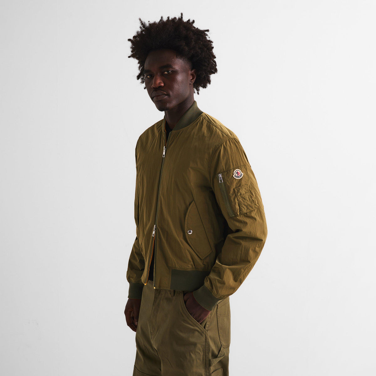 Olive 81P - Moncler - Men's Bomber Jacket - 3