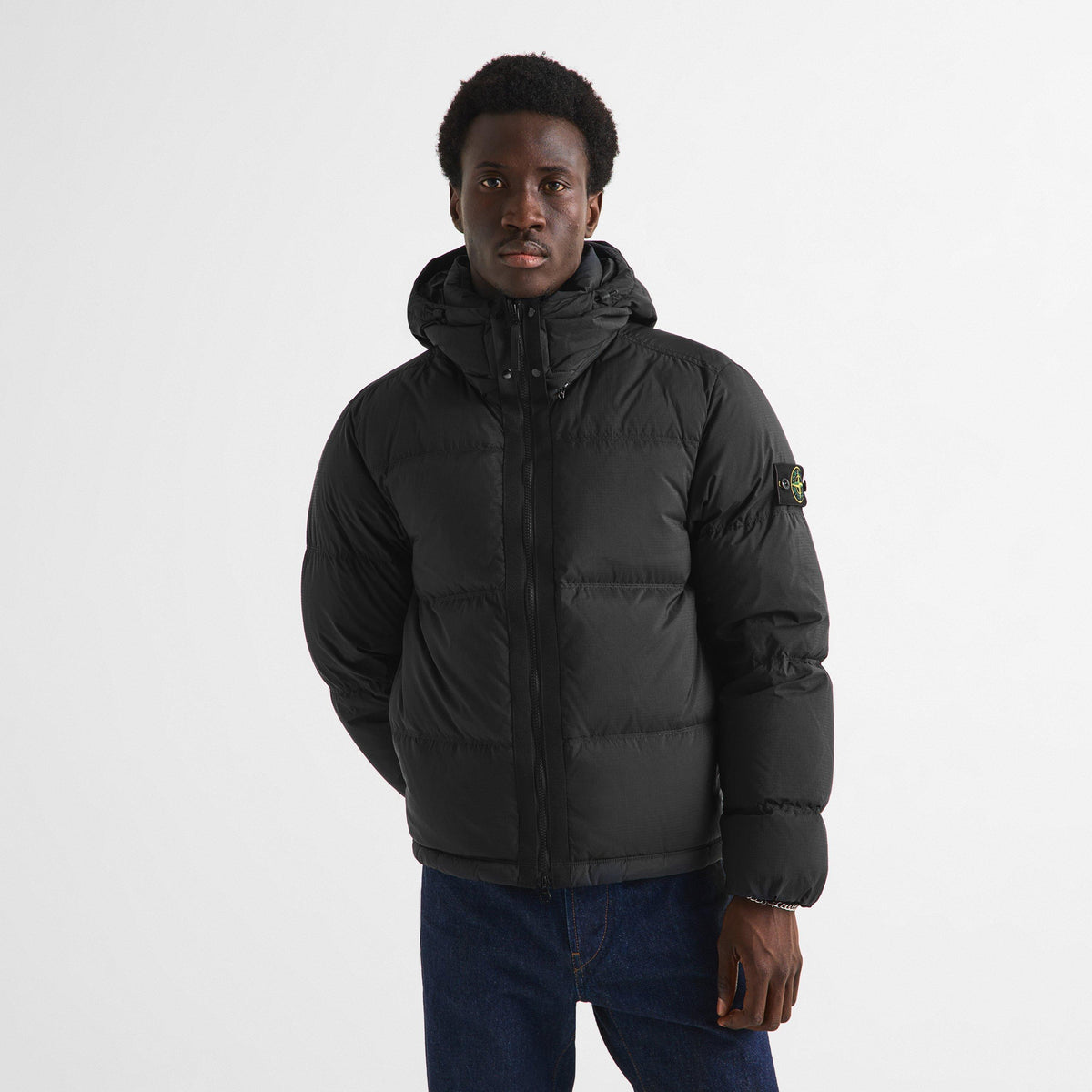 Black V0029 - Stone Island - Stone Cordura Puffer Sn64 - 3