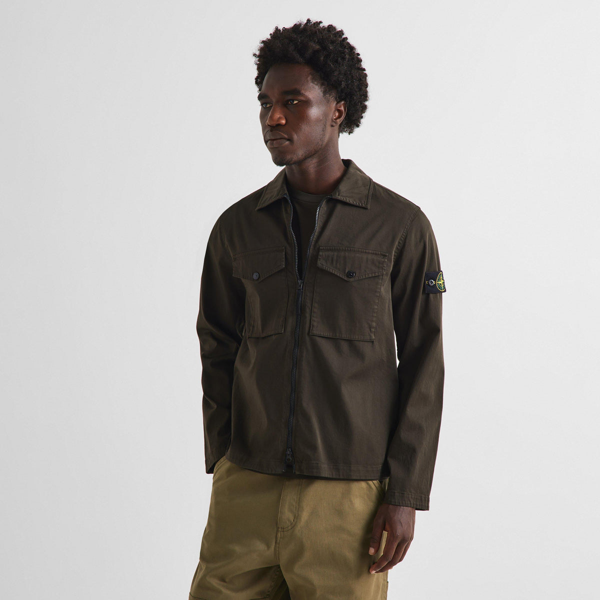 Coal Grey V0078 - Stone Island - Stone GD Overshirt Sn64 - 3