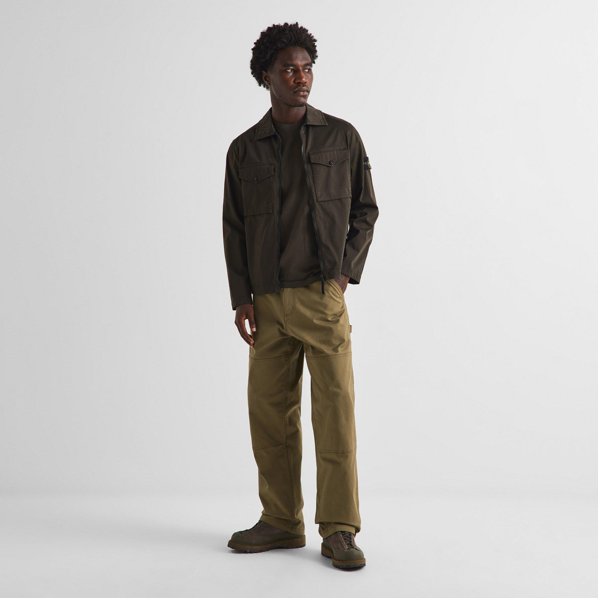 Coal Grey V0078 - Stone Island - Stone GD Overshirt Sn64 - 6