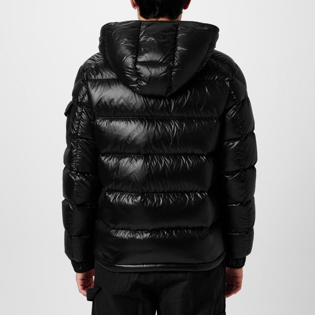 Black 999 - Moncler - Men's Maya Waterproof Down Detachable Hood Short Puffer Jacket - 4