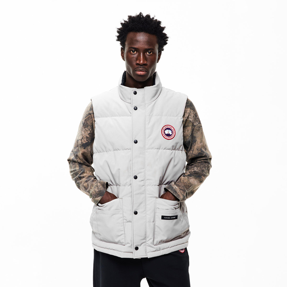 Limestone - Canada Goose - Men's Freestyle Crew  Duck Down Waterproof Sleeveless Gilet - 3