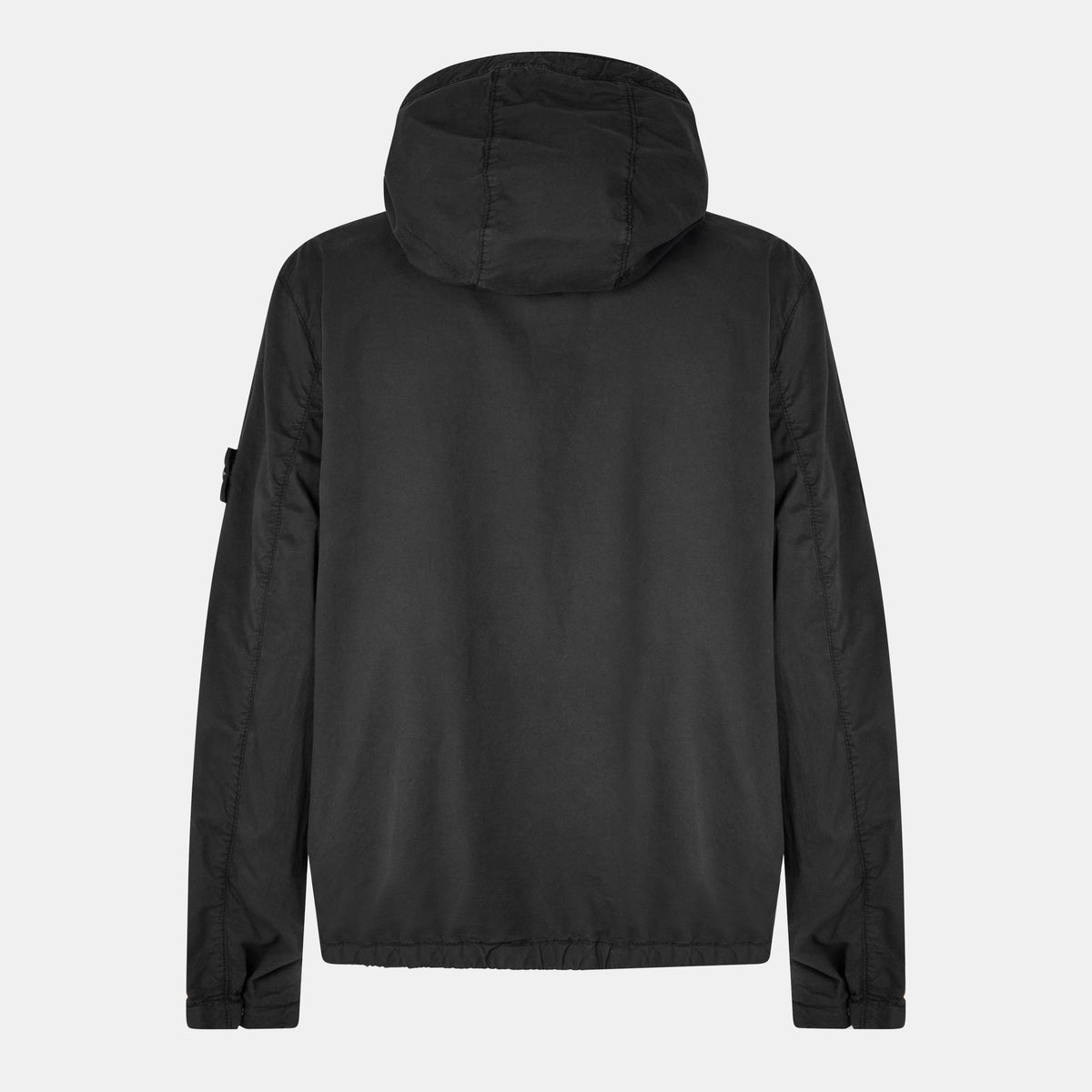 Nero V0029 - Stone Island - Men's Supima Cotton Twill Hooded Long Sleeve Overshirt - 2