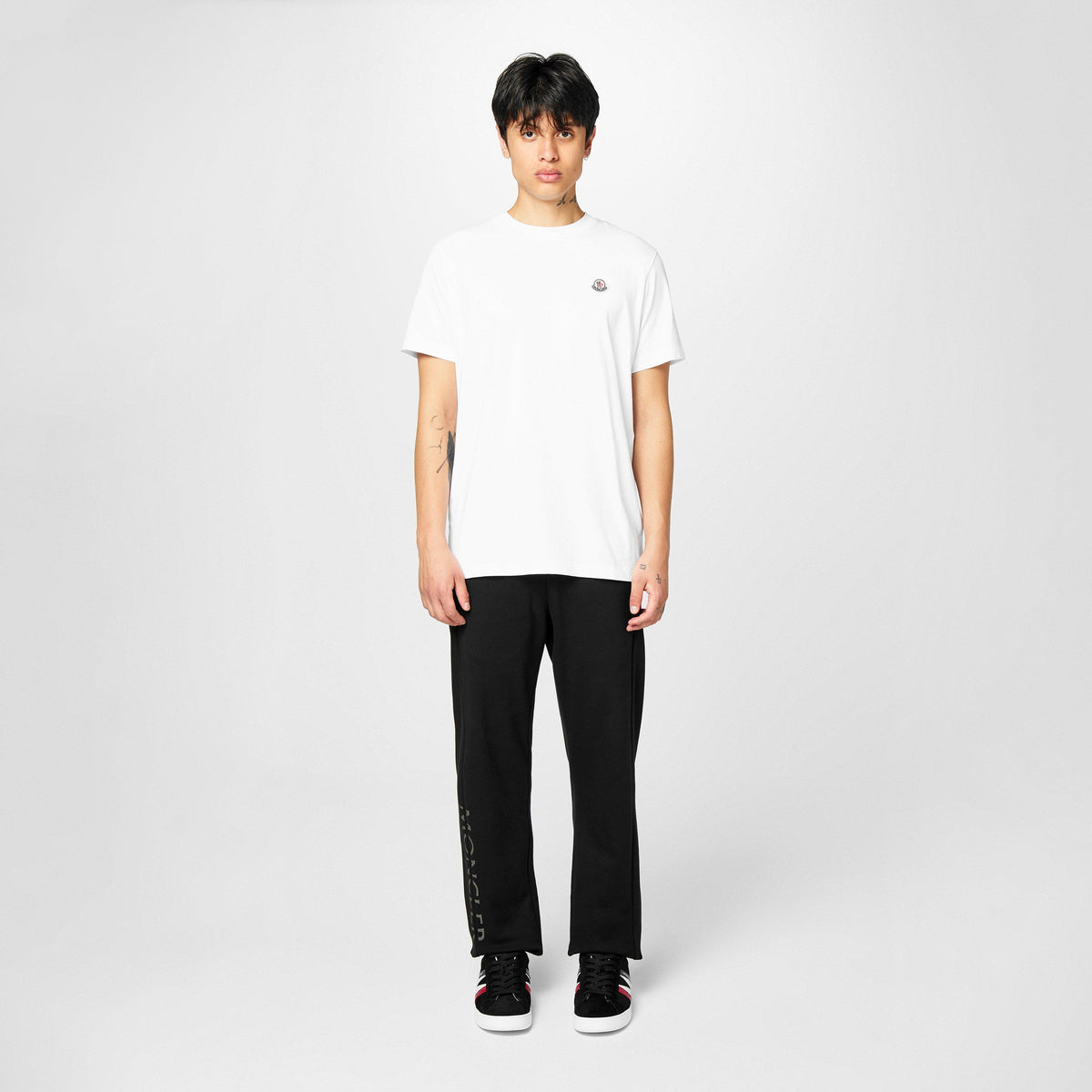 White 001 - Moncler - Men's Logo Cotton T-Shirts, 3-Pack - 7