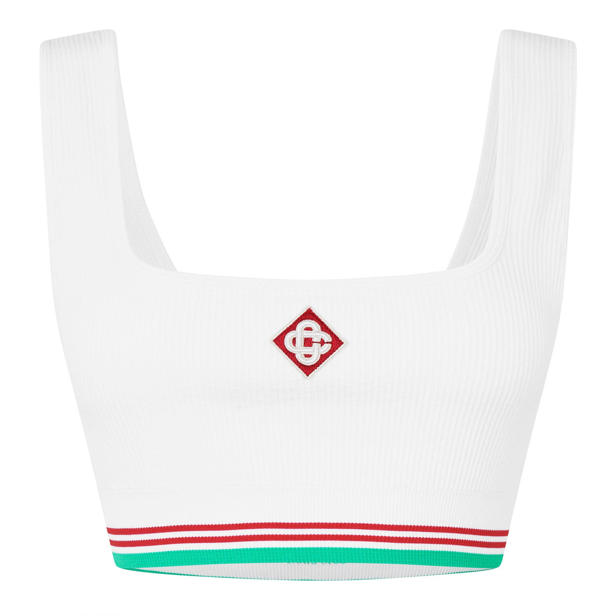 White - Casablanca - Women's Logo Nylon Seamless Cropped Vest - 1