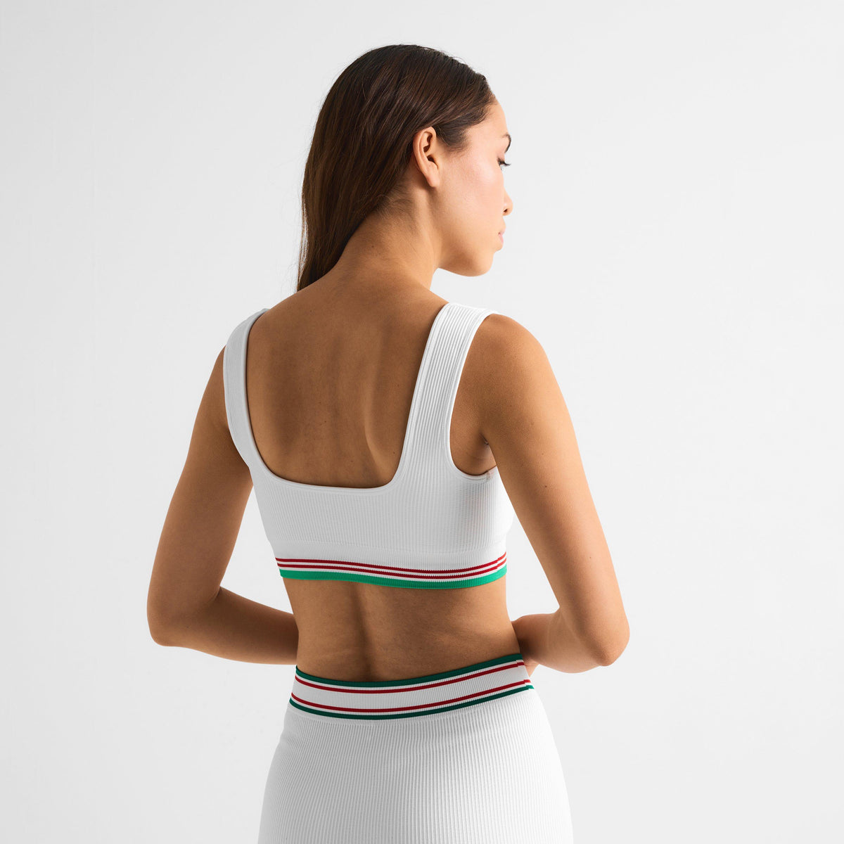 White - Casablanca - Women's Logo Nylon Seamless Cropped Vest - 4