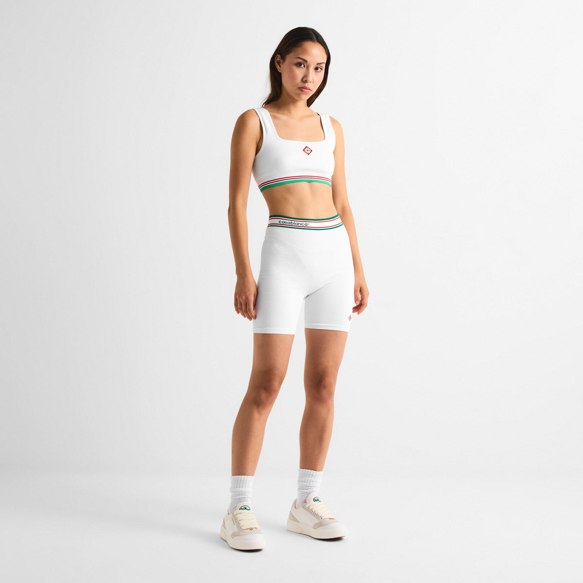 White - Casablanca - Women's Logo Nylon Seamless Cropped Vest - 6