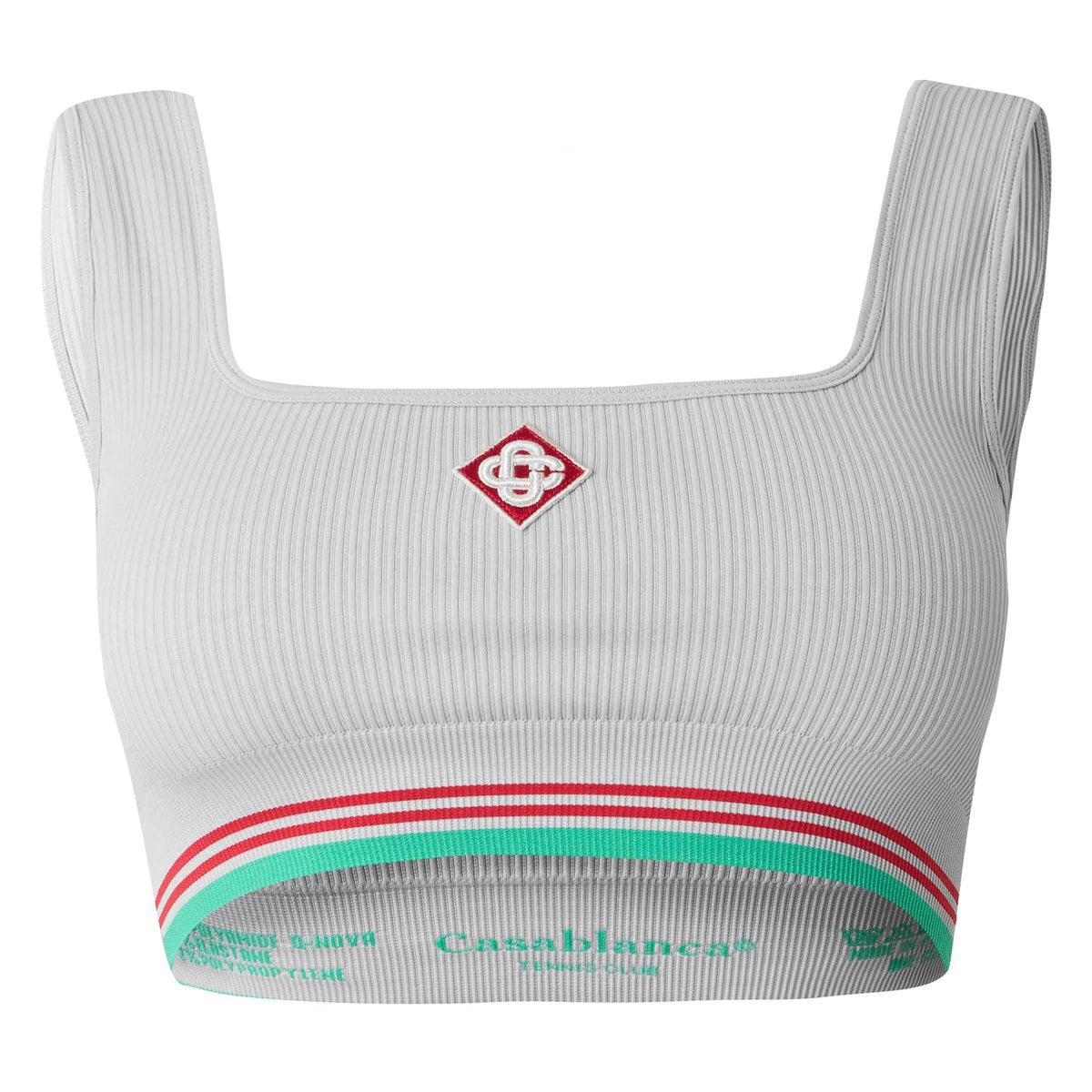 Grey - Casablanca - Women's Logo Nylon Seamless Cropped Vest - 1