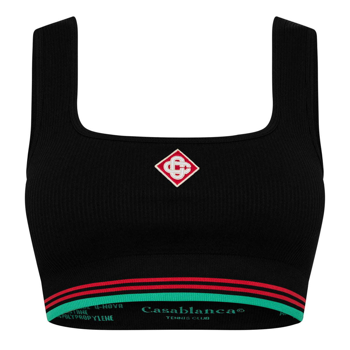 Black - Casablanca - Women's Logo Nylon Seamless Cropped Vest - 7