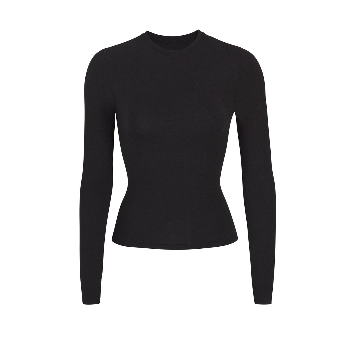 Soot - SKIMS - Womens Cotton Jersey Long-Sleeve T-Shirt - 1