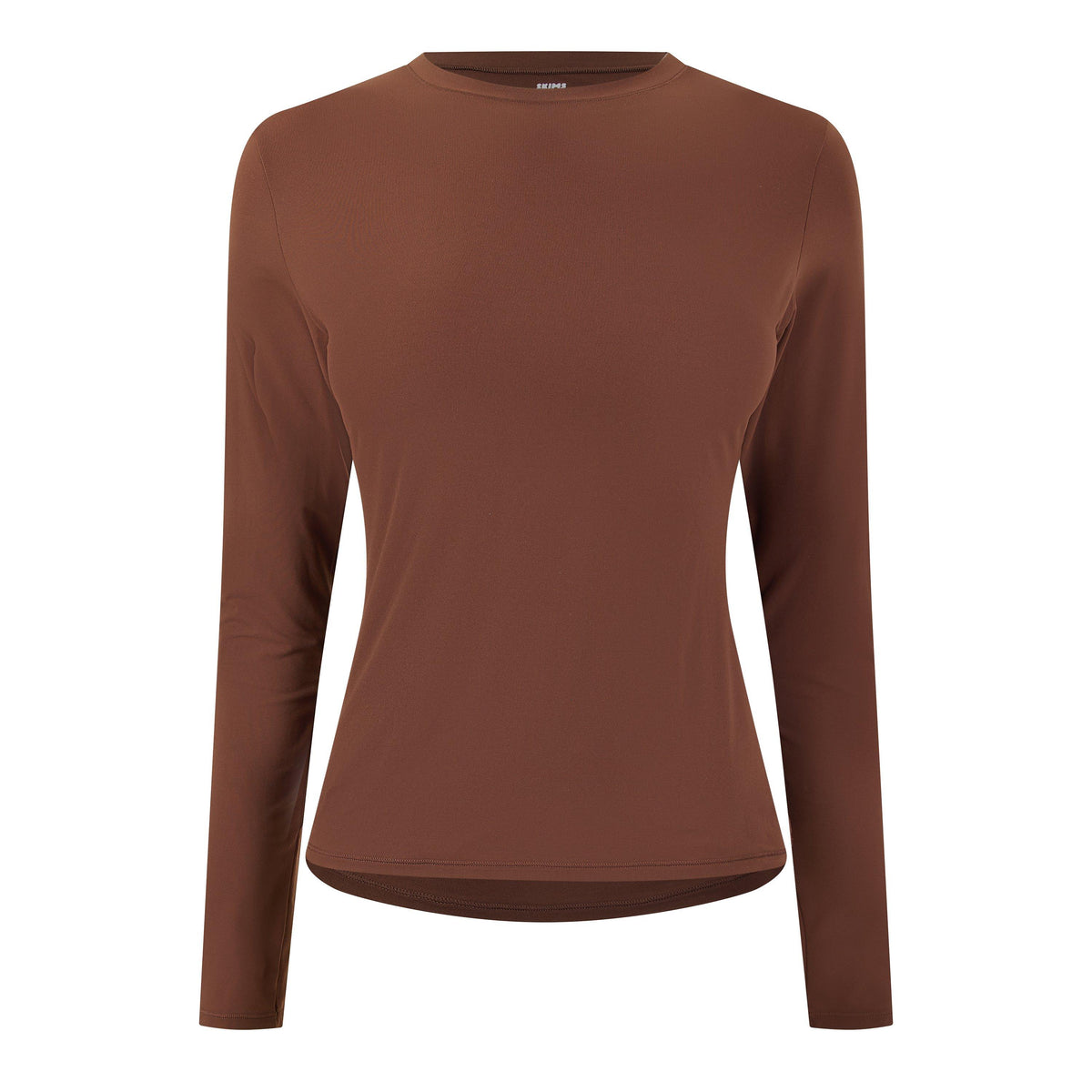 Cocoa - SKIMS - Womens Fits Everybody Long-Sleeve Tee - 1