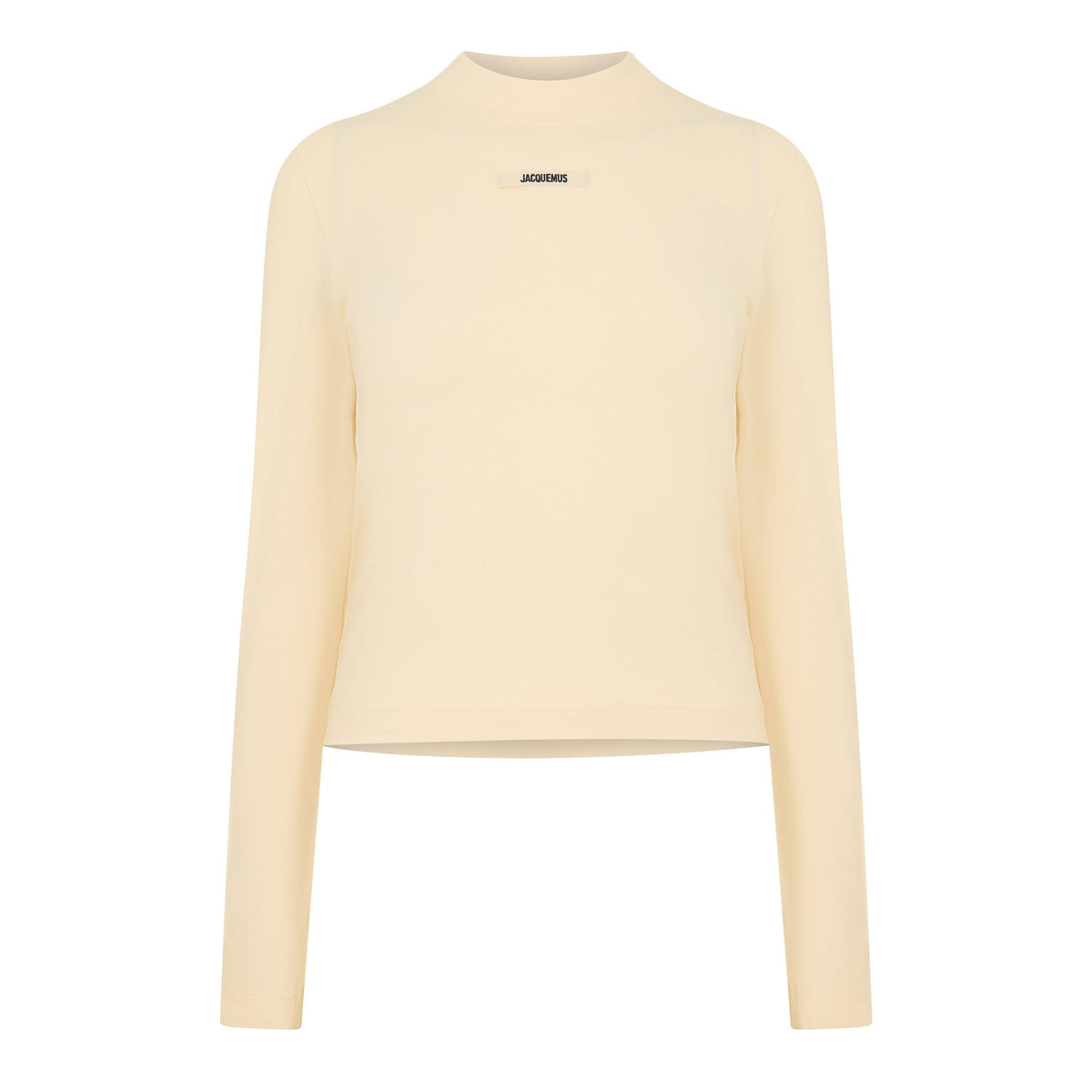 Light Beige - Jacquemus - Womens Gros Grain T-Shirt - 1